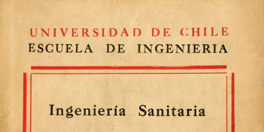 Portada de Ingeniería sanitaria :agua potable, 1956