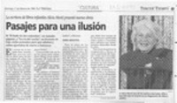 Pasajes para una ilusión  [artículo] Claudia Sánchez R.