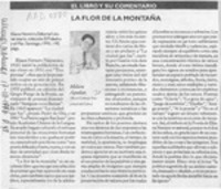 La flor de la montaña  [artículo] Milton Aguilar.