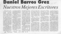 Daniel Barros Grez  [artículo].