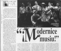 "Modernice musiu!"  [artículo] Italo Passalacqua C.