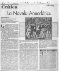 La novela anecdótica  [artículo] Javier Edwards Renard.