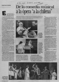De la comedia musical a la ópera "a la chilena"  [artículo] Sergio Ramón Fuentealba.
