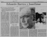 Eduardo Barrios y Juan Emar