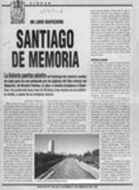 Santiago de memoria  [artículo] Roberto Merino.