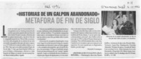 "Historias de un galpón abandonado" metáfora de fin de siglo  [artículo] Alejandra Costamagna.