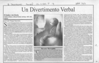 Un divertimento verbal  [artículo] Luis Vargas Saavedra.