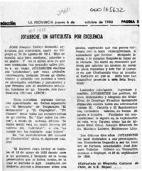 Jotabeche, un articulista por excelencia  [artículo] L. E. Rojas.