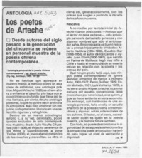 Los poetas de Arteche