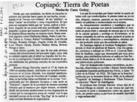 Copiapó, tierra de poetas  [artículo] Medardo Cano Godoy.