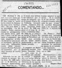 Comentando --  [artículo] Amparo Pozo.