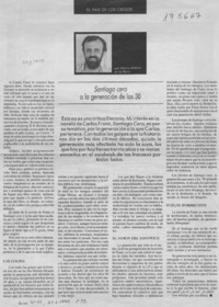 Santiago cero o la generación de los 30  [artículo] Marco Antonio de la Parra.