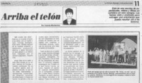 Arriba el telón  [artículo] Yolanda Montecinos.