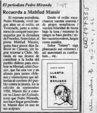 Recuerda a Mahfud Massis