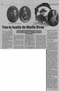 Tras la huella de Martín Rivas  [artículo] Carmen Rodríguez.