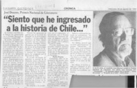 "Siento que he ingresado a la historia de Chile"  [artículo].