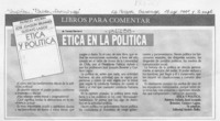 Etica en la política  [artículo] M. Teresa Herreros.