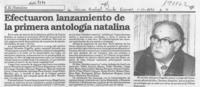 Efectuaron lanzamiento de la primera antología natalina  [artículo].