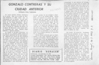 Gonzalo Contreras y su ciudad anterior  [artículo] Wellington Rojas Valdebenito.
