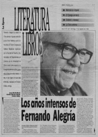 Los años intensos de Fernando Alegría