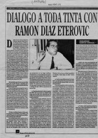 Diálogo a toda tinta con Ramón Díaz Eterovic  [artículo] Guillermo García Corales.