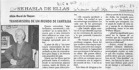 Alicia Morel de Thayer, transmisora de un mundo de fantasía  [artículo] Verónica García H.