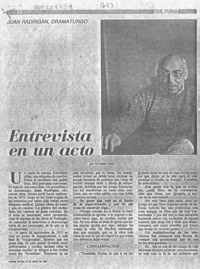 Entrevista en un acto