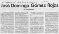 José Domingo Gómez Rojas