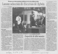 Lanzan selección de discursos de Aylwin