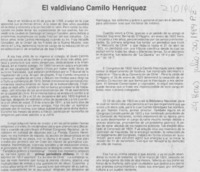 El Valdiviano Camilo Henríquez