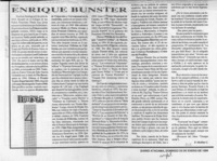 Enrique Bunster  [artículo] F. Medina C.