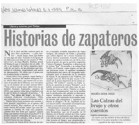 Historias de zapateros prodigiosos  [artículo] Filebo.