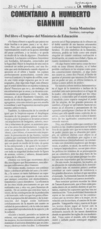 Comentario a Humberto Giannini