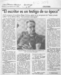 "El escritor es un testigo de su época"  [artículo] Waldo Guzmán.