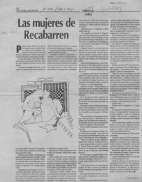 Las mujeres de Recabarren  [artículo] Iván Ljubetic.