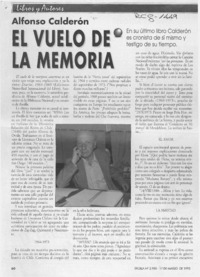 El vuelo de la memoria  [artículo] Floridor Pérez.