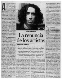 La renuncia de los artistas