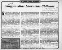 Vanguardias literarias chilenas  [artículo] Mauricio Ostria González.
