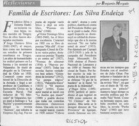 Familia de escritores, los Silva Endeiza  [artículo] Benjamín Morgado.