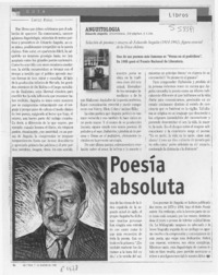 Poesía absoluta