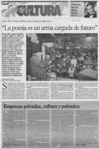 "La poesía es un arma cargada de futuro"  [artículo] Emilio Antilef