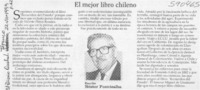 El mejor libro chileno  [artículo] Néstor Fuentealba