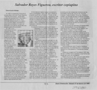 Salvador Reyes Figueroa, escritor copiapino  [artículo] Oriel Alvarez Gómez
