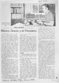 Blanco, Gracia y el forastero