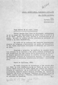 Daniel Barros Grez, fundador e impulsor del teatro nacional  [artículo] Ignacio Ossa.