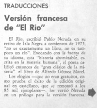 Versión francesa de "El Río".