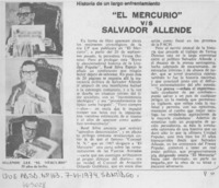 El Mercurio vs Salvador Allende.