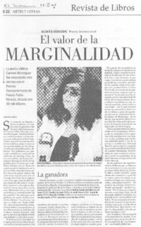 El valor de la marginalidad