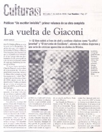 La vuelta de Giaconi