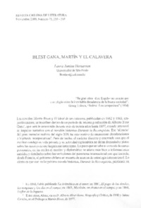 Blest Gana, Martín y el calavera